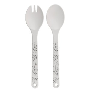 2 darabos salátaeszköz készlet, újrahasznosított műanyag - Natural Elements