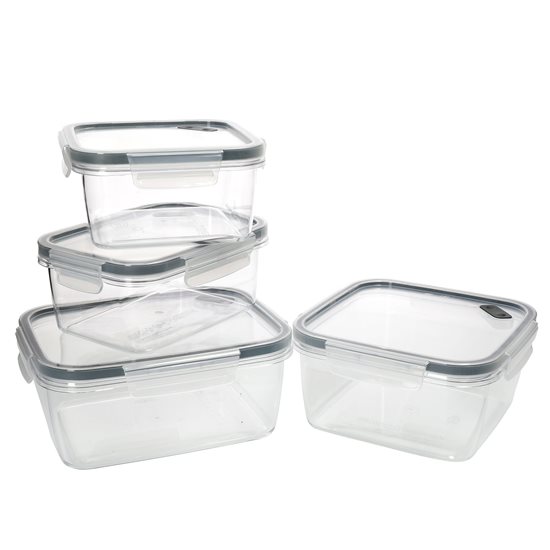 Set of 4 "Eco Smart Snap" food storage containers, "MasterClass" – Kitchen Craft