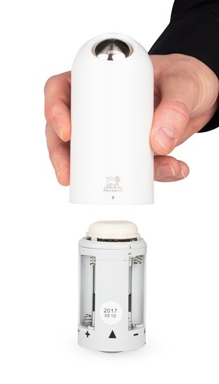 Elektrický mlýnek na sůl, 17 cm, "Alaska", White - Peugeot