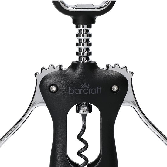 Zinc corkscrew, black, "Bar Craft" - Kitchen Craft