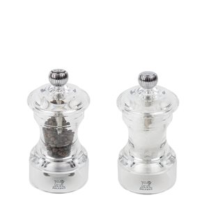 Sada ručních mlýnků na sůl a pepř, 10 cm, akryl - Peugeot