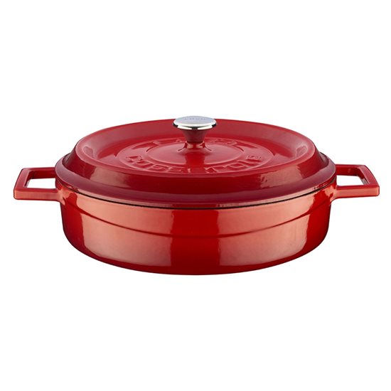 Saucepan, cast iron, 24cm/2.47L "Trendy", Red - LAVA