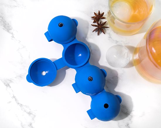 Forma guľová na ľad, 21,5 × 7 × 4 cm, silikónová, modrá – výrobca Kitchen Craft