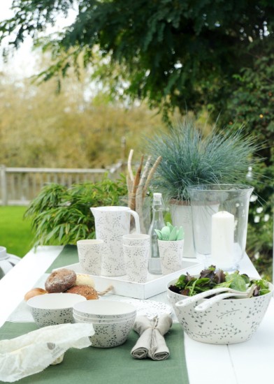 Salad bowl, recycled plastic, 25 cm - Natural Elements