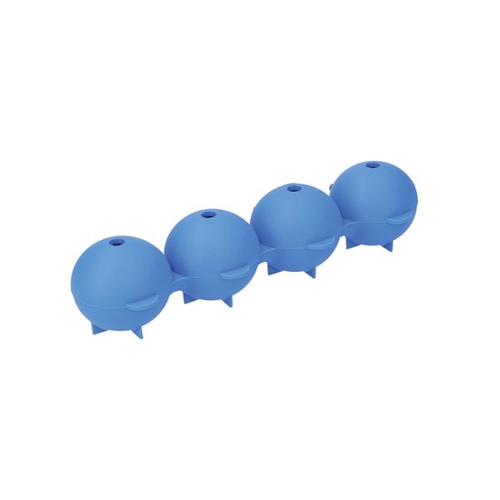 Molde esférico para gelo, 21,5 × 7 × 4 cm, silicone, azul – feito por Kitchen Craft