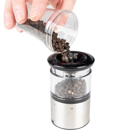 Electric pepper grinder, 20 cm, stainless steel, "Elis U'Select" – Peugeot