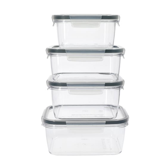 Set of 4 "Eco Smart Snap" food storage containers, "MasterClass" – Kitchen Craft