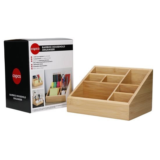 Organizador de bambú, 19 × 15 × 11,5 cm, "Copco" – Kitchen Craft