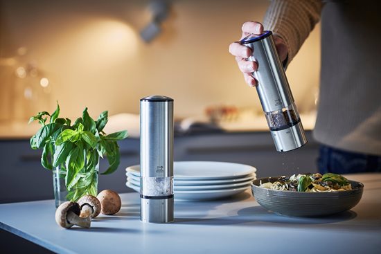 Electric pepper grinder, 20 cm, stainless steel, "Elis U'Select" – Peugeot