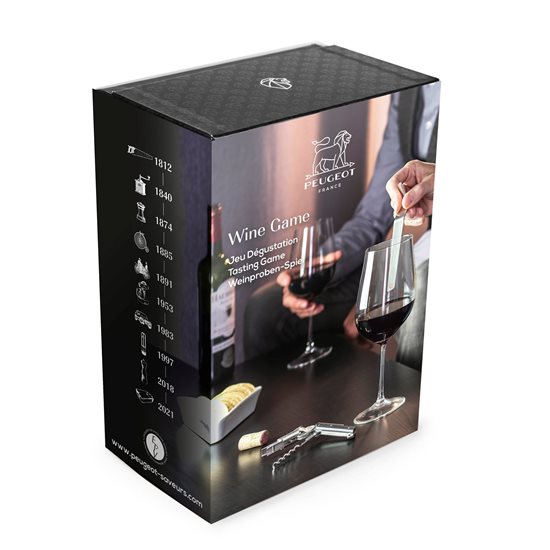 "Clef du Vin" accessory set and  Clavelin "Wine Game" corkscrew – Peugeot