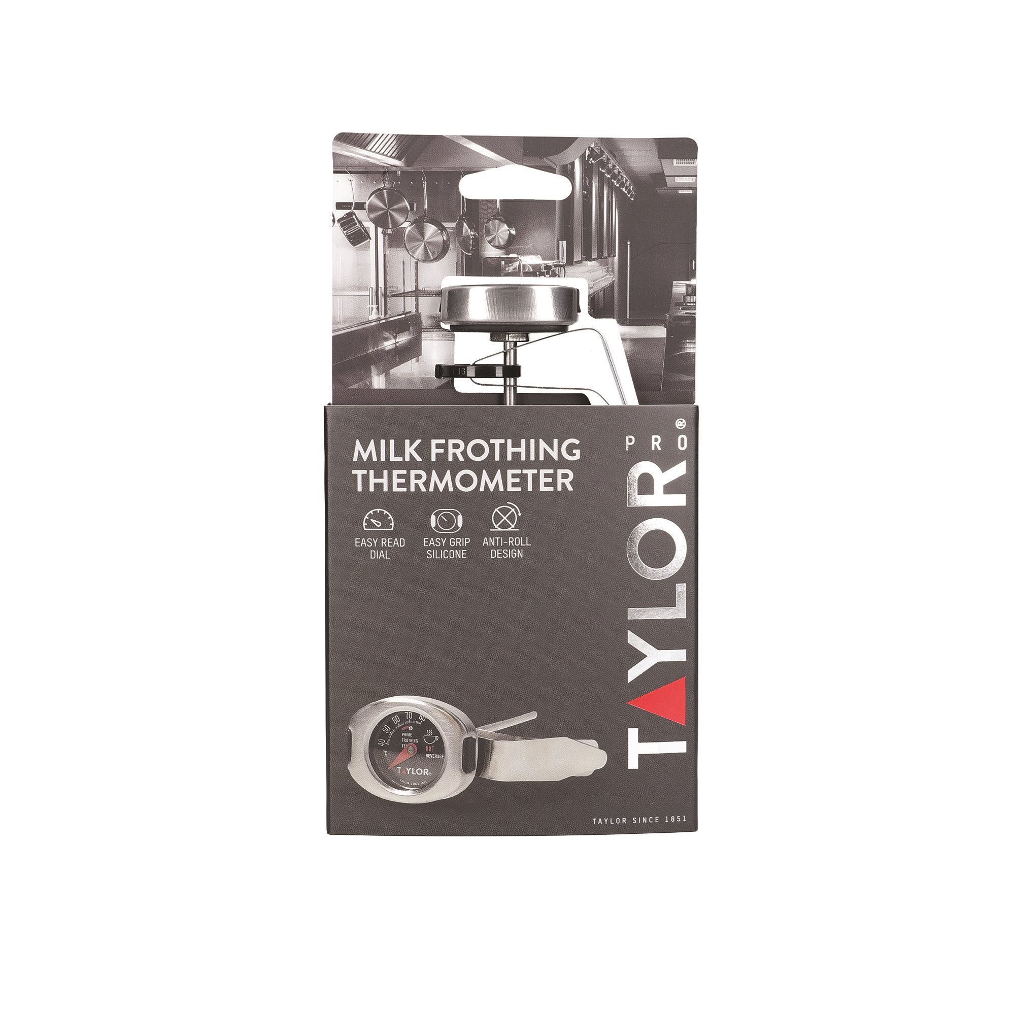 Thermometer for frothing milk, stainless steel, Taylor Pro - Kitchen  Craft