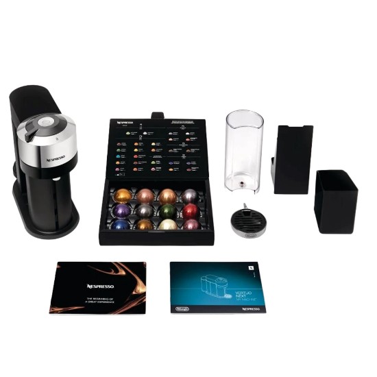 1500 W espressomachine, "VertuoNext Deluxe", Chrome - Nespresso