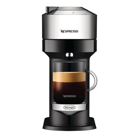 1500 W espresso kávovar, "VertuoNext Deluxe", Chrome - Nespresso