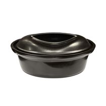 Terrine dish, ceramic, 27x17cm/1.6L, Truffle - Emile Henry