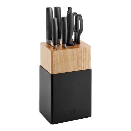 Conjunto de facas de 7 peças, preto, "Now S" - Zwilling