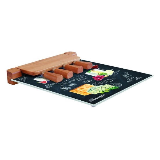 Servierset für Käse, 6-teilig, 30 × 25 cm, "World of Cheese" - Easy Life