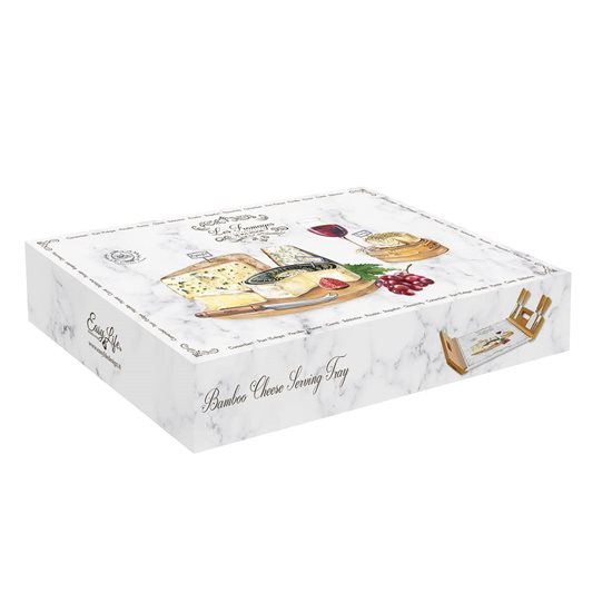 5-piece cheese serving set, 44x28cm, "Les Fromages" - Nuova R2S