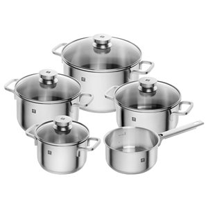 9-piece stainless steel cooking pot set, "Focus" - Zwilling