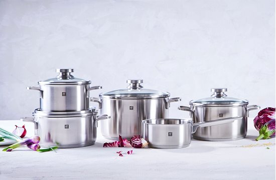 9-piece stainless steel cooking pot set, "Focus" - Zwilling