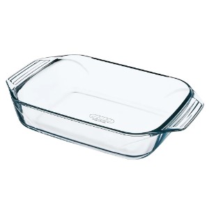 Fuente rectangular de vidrio resistente al calor, 2L, "Let's Share" - Pyrex