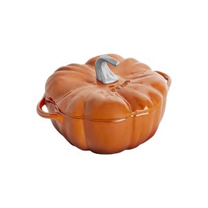 Pumpkin-shaped Cocotte cooking pot, cast iron, 24cm/3.45L, Cinnamon - Staub