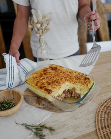 Rechteckige Schüssel, aus hitzebeständigem Glas, 2L, "Let's Share" - Pyrex