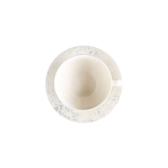 Taza de café con platillo, porcelana, 85ml, "Ethos Smoky" - Porland