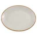 Assiette Plate Ovale, 36 Cm, Grise, "Seasons" - Porland-image