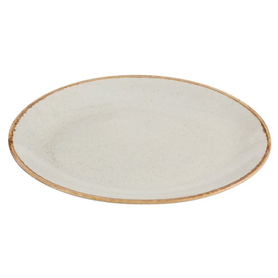 Ovāls pusdienu šķīvis, 36 cm, pelēks, "Seasons" - Porland