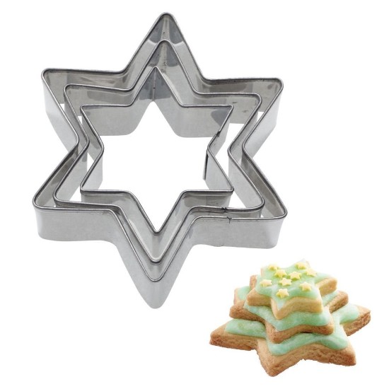 Set of 3 cookie cutters, star, 4 cm, 5 cm, 6 cm - Westmark