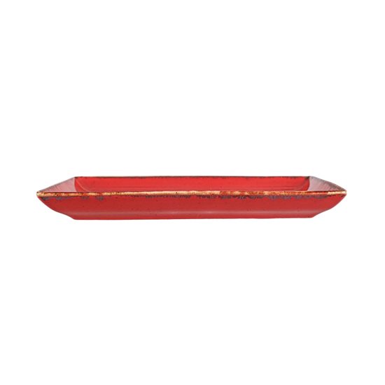 Servirni krožnik za zajtrk, porcelan, 27 cm, "Letni časi", rdeč - Porland