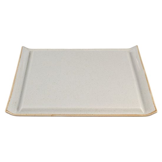 Steika šķīvis, porcelāns, 32x26cm, "Gadalaiki", Pelēks - Porland
