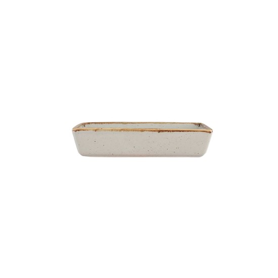 Tanjur za serviranje doručka, porculan, 13 × 8,5 cm, sivi, "Seasons" - Porland