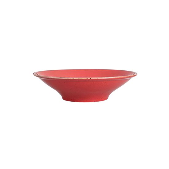 Prato fundo, porcelana, 20cm, "Estações", Vermelho - Porland