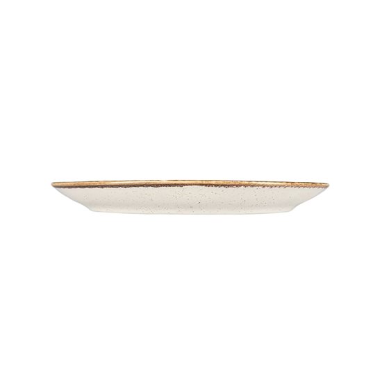 Oval tallerken, porcelæn, 24cm, "Seasons", Beige - Porland