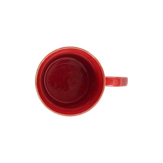 Caneca porcelana, 325ml, "Seasons", Vermelho - Porland