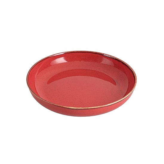 Porcelain bowl, 22cm/0.83L, "Seasons", Red - Porland