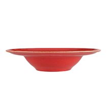 Deep plate, porcelain, 30cm, "Seasons", Red - Porland