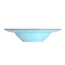 Deep plate, porcelain, 30cm, "Seasons", Turquoise - Porland