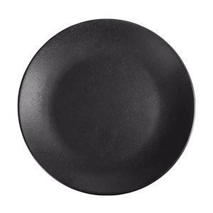 Porcelain plate, 28cm, "Seasons", Black - Porland