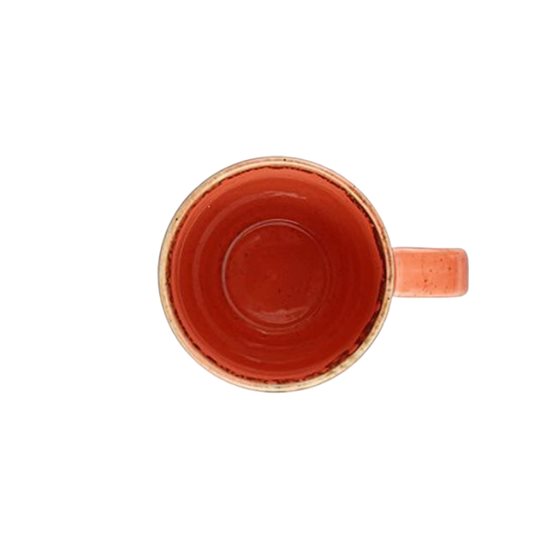 Caneca porcelana, 285ml, "Estações", Laranja - Porland