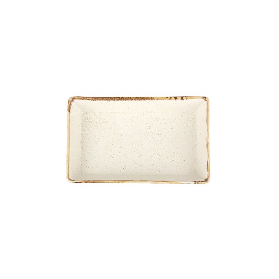 Pjanċa biex isservi l-kolazzjon, porċellana, 13 × 8.5 cm, beige, "Seasons" - Porland