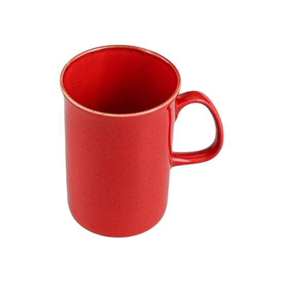 Porcelain mug, 325ml, "Seasons", Red - Porland