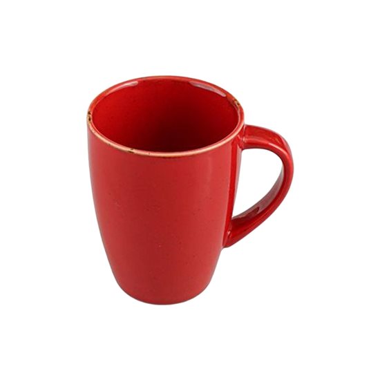 Porcelain mug, 285ml, "Seasons", Red - Porland