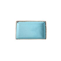Plate for serving breakfast, porcelain, 13cm, "Seasons", Turquoise - Porland