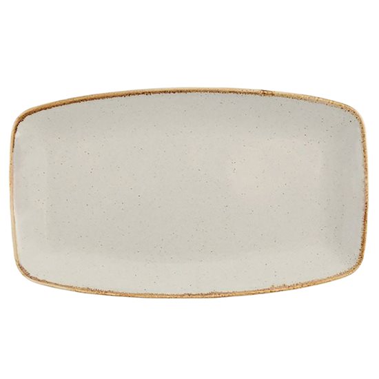 Platter tal-porċellana, 31x18cm, "Staġuni", Griż - Porland