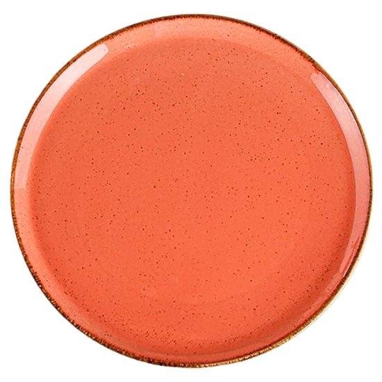 Porcelain plate, 32cm, "Seasons", Orange - Porland