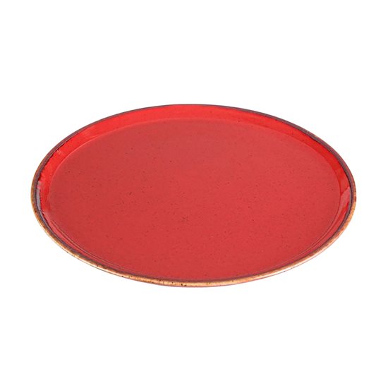 Porcelain plate, 28cm, "Seasons", Red - Porland
