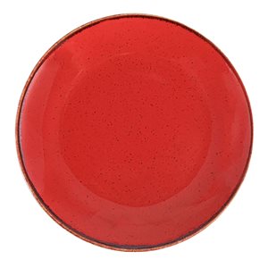 Porcelāna šķīvis, 30cm, "Gadalaiki", Sarkans - Porland