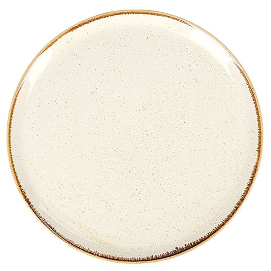 Pláta poircealláin, 32cm, "Séasúir", Beige - Porland